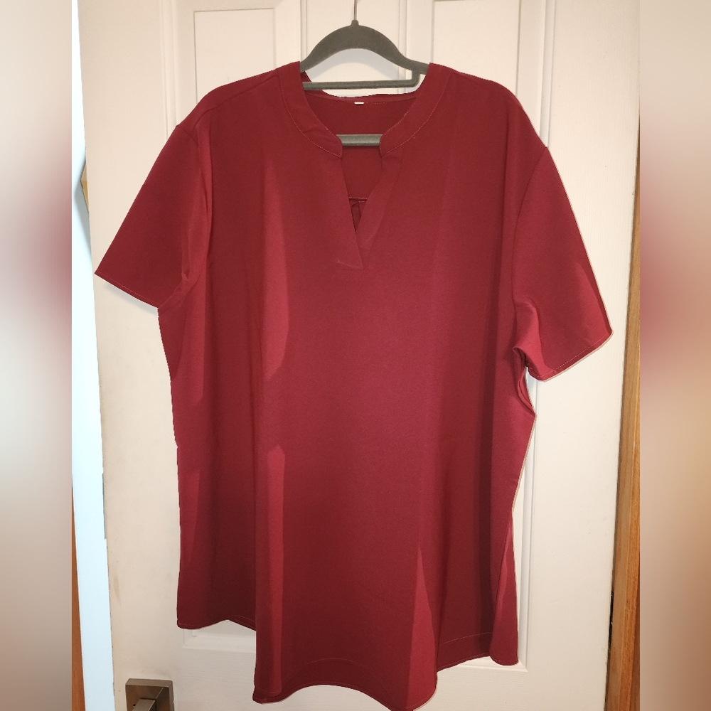 Burgundy Vneck top